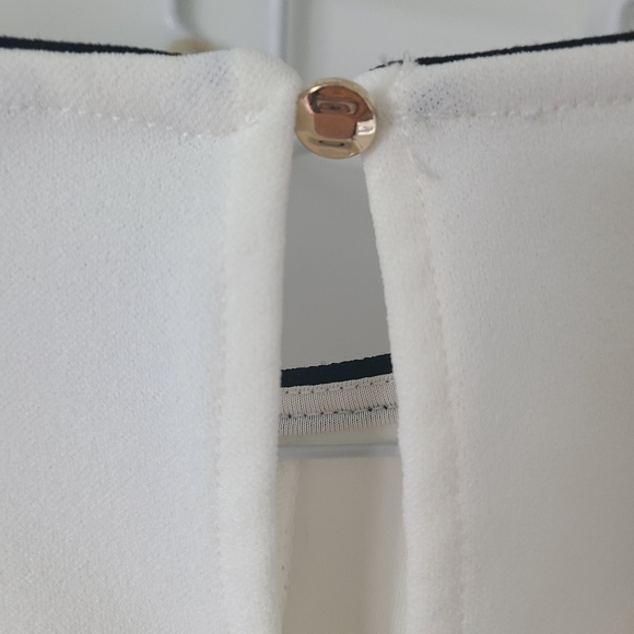 H&M White Blouse with Long Bell Sleeves Size Medium - Picture 6 of 8